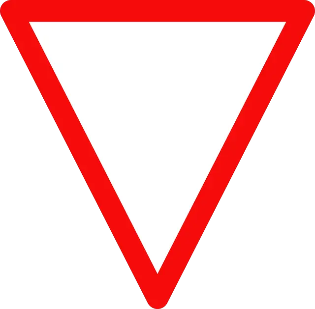 yield sign no words